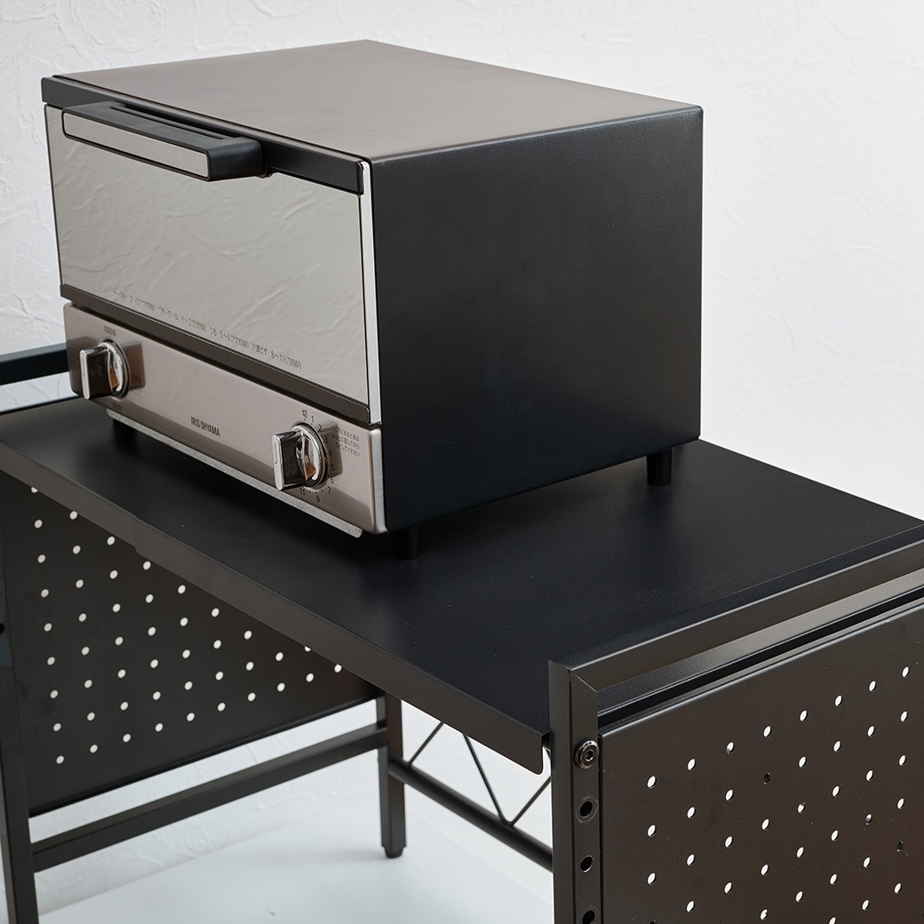 卓上伸縮ラック1段 KR-3751 ブラック