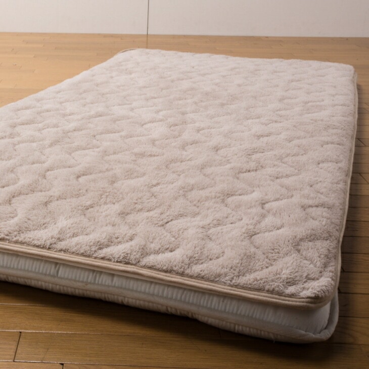 吸湿発熱ボリューム 敷パッド 2色組 あったか