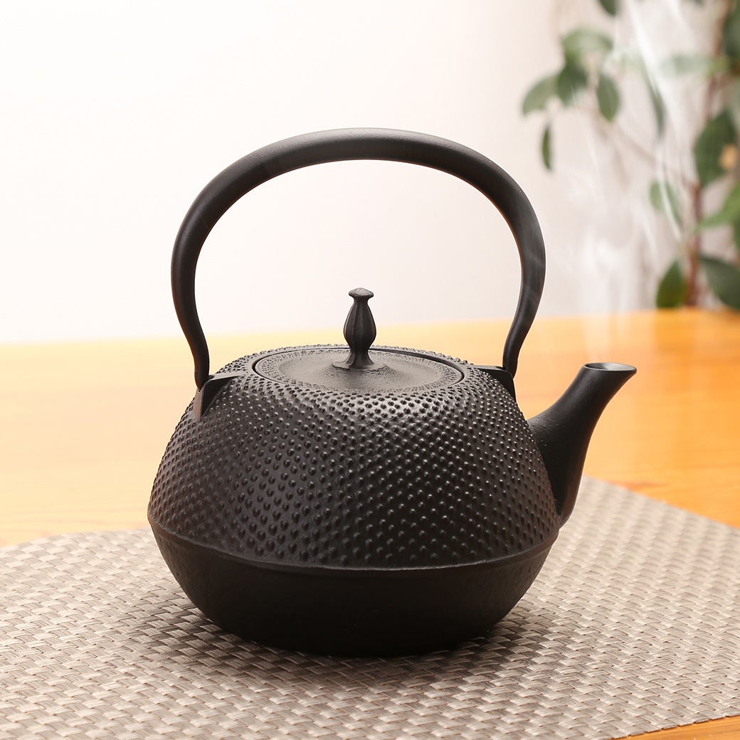 南部鉄器丸あられ鉄瓶1.2L