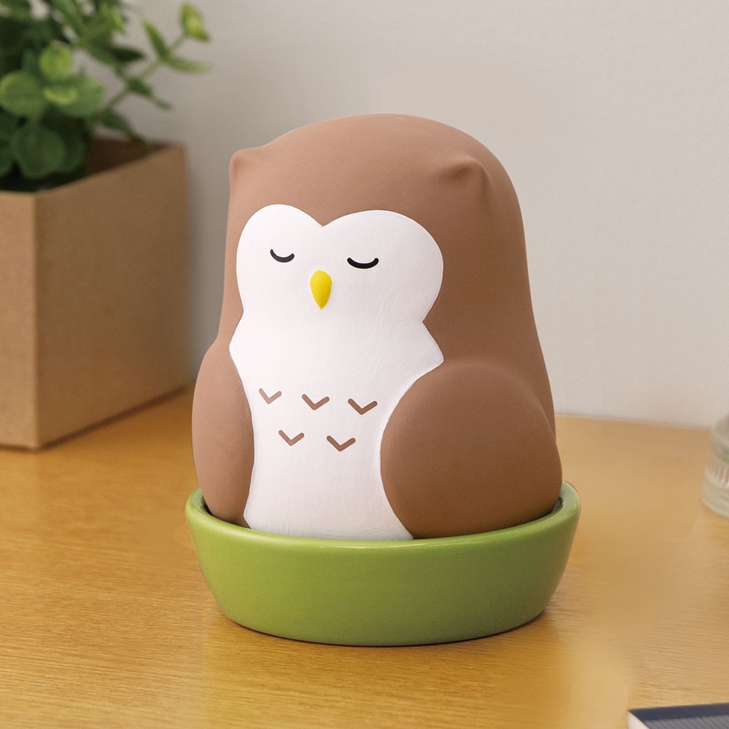 陶器の加湿器 フクロウ 梟