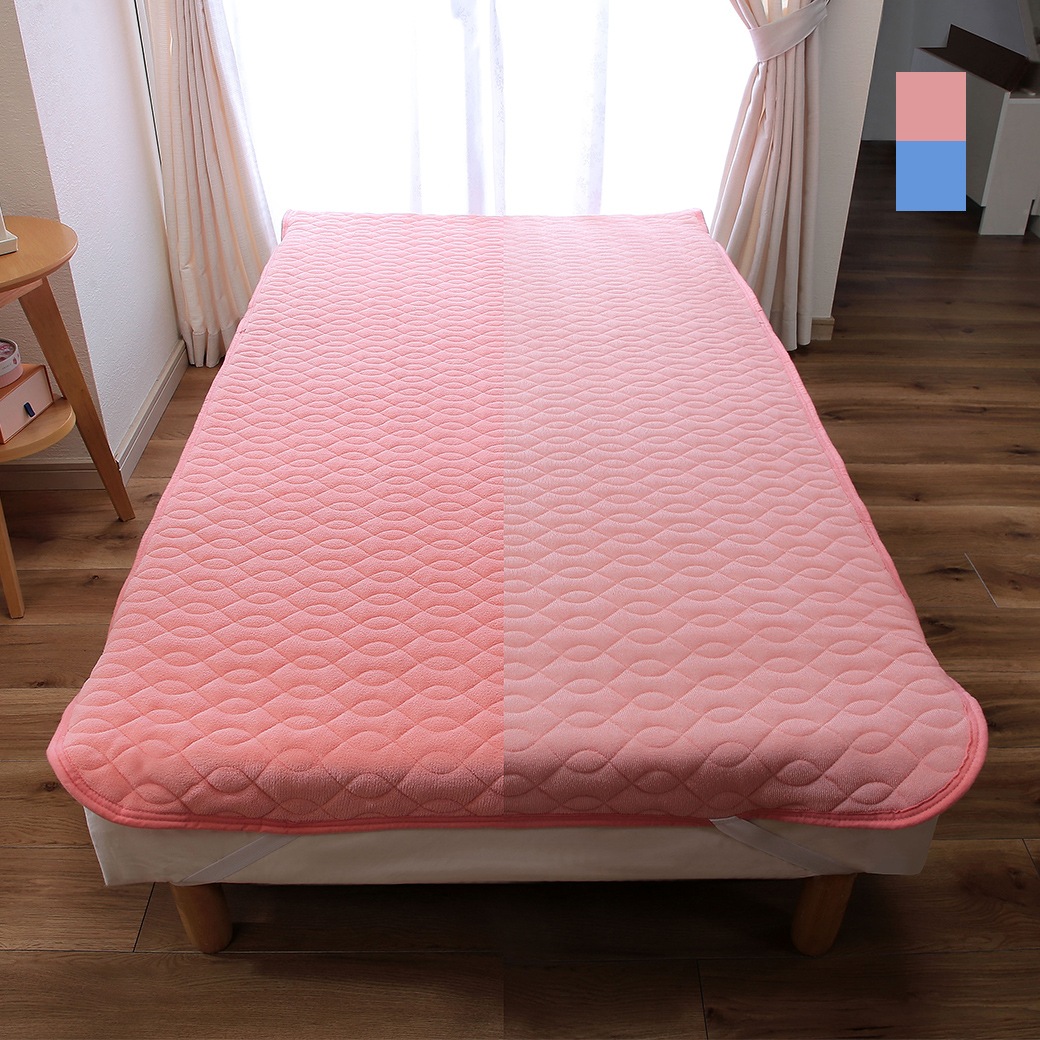 ぬくぬく＆サラリのリバーシブル敷パッド ダブル 140×205cm