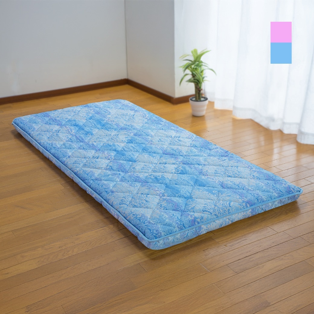 〈日本製〉ウール混ボリューム４層敷布団 セミダブル 固綿入り 羊毛混