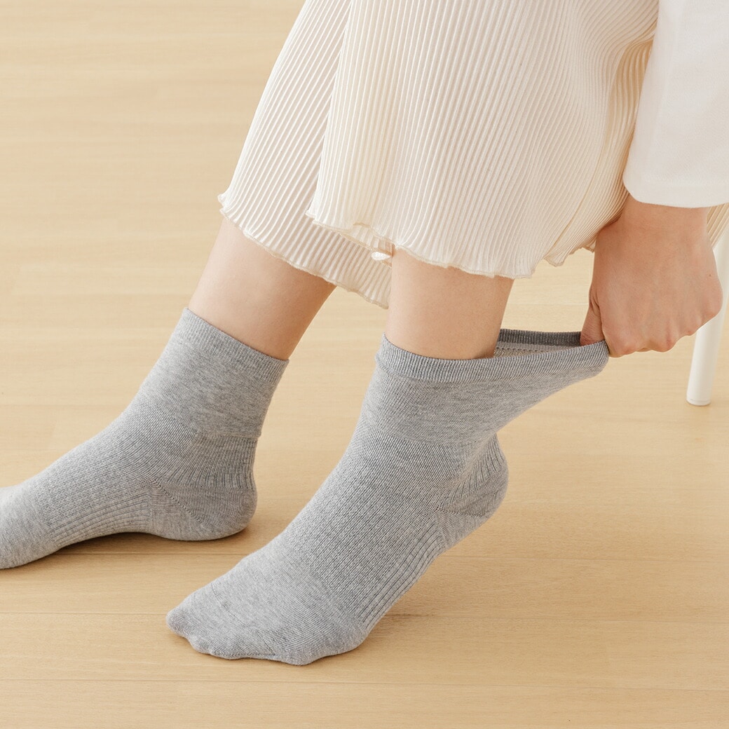 Lafoot(R)スムースウォーク 靴下 3色組 メンズ:ブラック・ネイビー・グレー