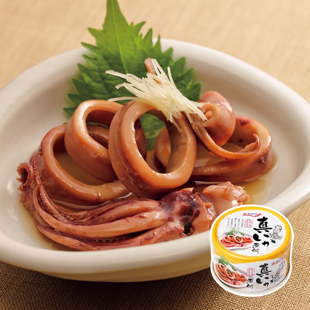 極洋 国産真いか煮付け缶 缶詰 おつまみ 惣菜 非常食 保存食 備蓄 水産加工品 イカ 煮物 おかず 酒の肴