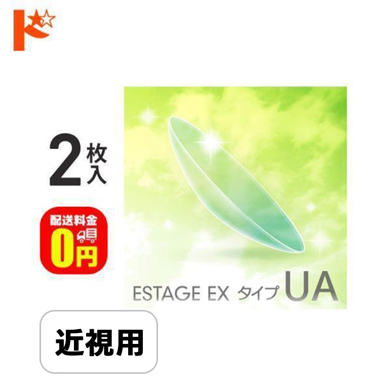 【送料無料】エスタージュEX タイプUA 2枚セット / エイコー EIKO 長期装用 連続装用可能レンズ 最長1週間 コンベンショナル ハードコンタクトレンズ ハードレンズ 近視 遠視 快適 疲れ目