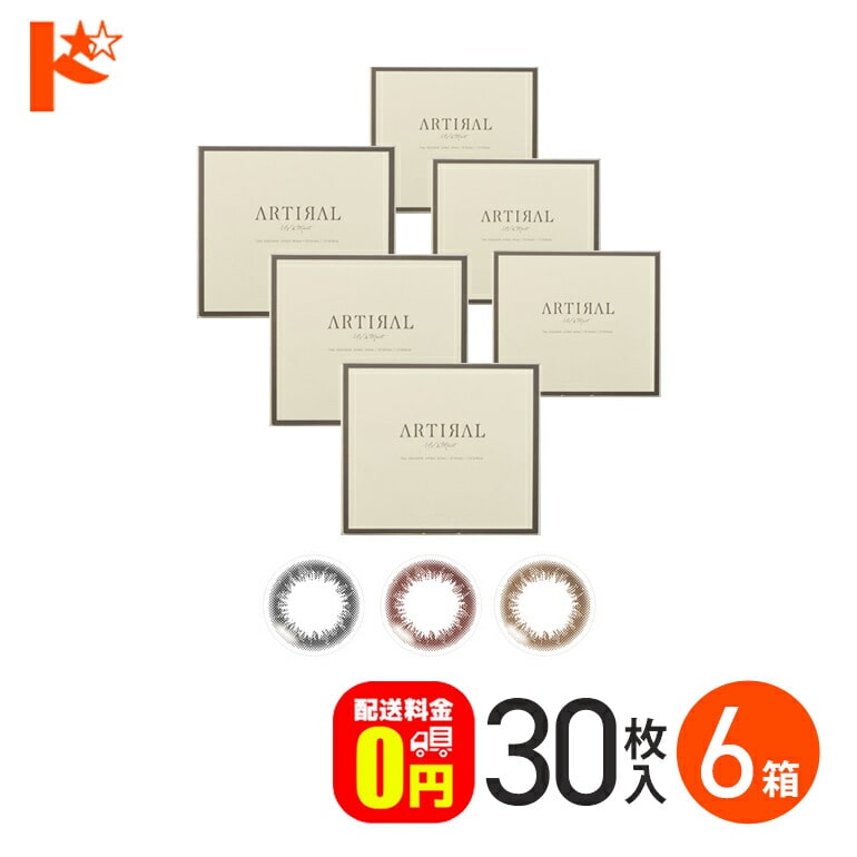 【送料無料】アーティラルワンデーUVモイスト 30枚入 6箱 / アーティラルUV&モイスト 1日使い捨て 度あり 度なし カラコン ブラック ブラウン オークル カラーコンタクト コンタクトレンズ SHO-BI Labo 粧美堂