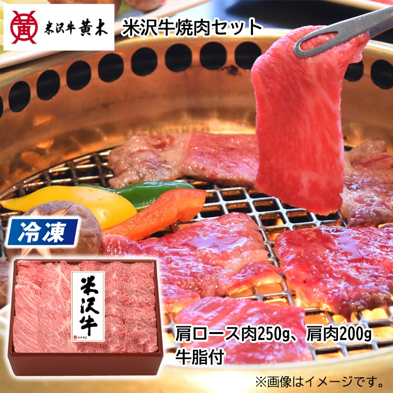 米沢牛黄木 【冷凍】米沢牛焼肉セット 送料込み