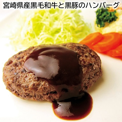 宮崎県産黒毛和牛と黒豚のハンバーグ 送料込み