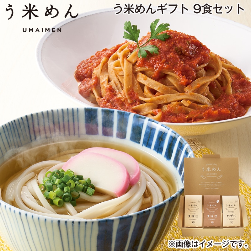 お歳暮 う米めんギフト 9食セット 送料込み