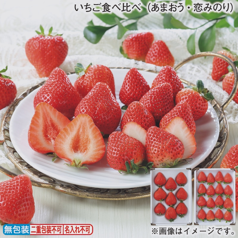 お歳暮 いちご食べ比べ（あまおう・恋みのり） 冬ギフト 送料込み
