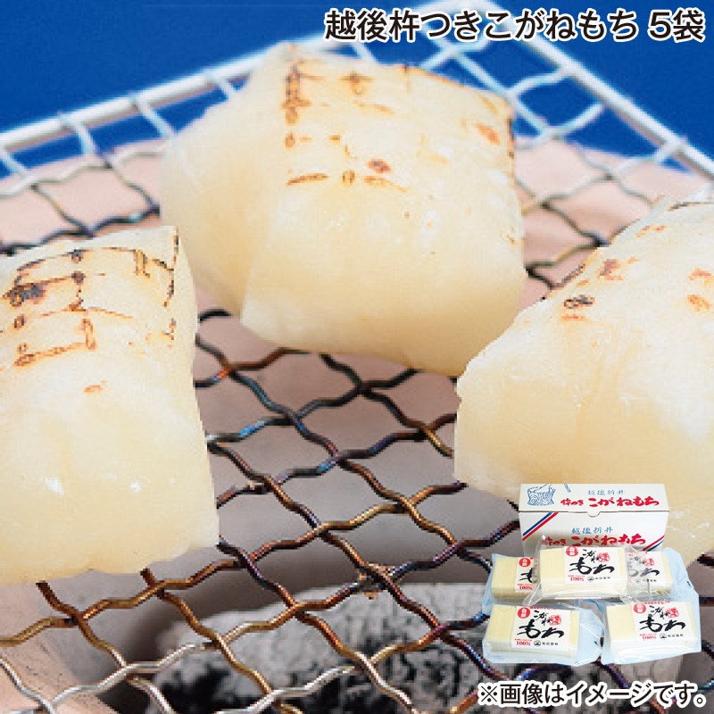お歳暮 越後杵つきこがねもち 5袋 送料込み