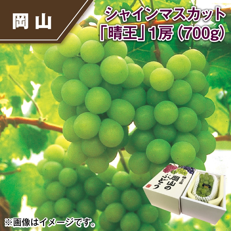シャインマスカット「晴王」1房（700ｇ） 送料込み