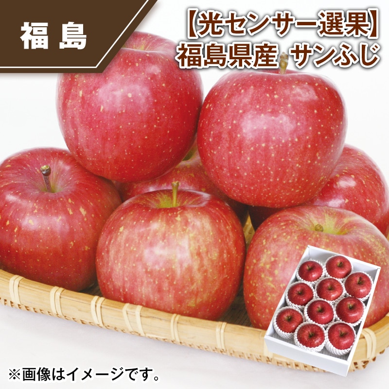 【光センサー選果】福島県産 サンふじ 送料込み