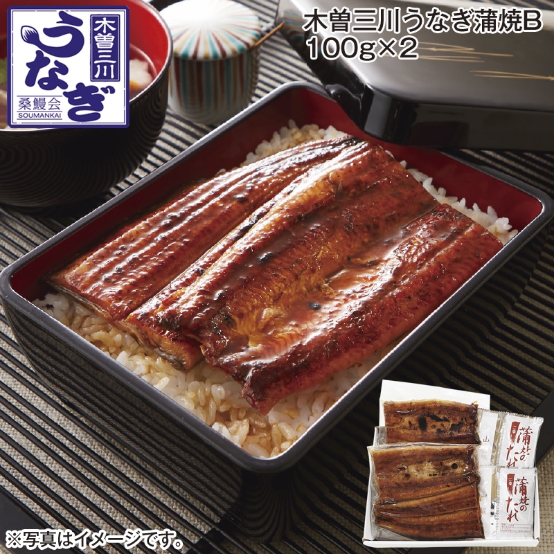 木曽三川うなぎ蒲焼Ｂ 100ｇ×2 送料込み