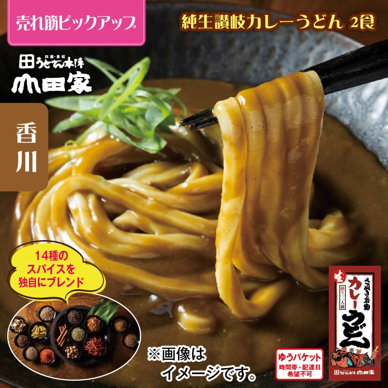 純生讃岐カレーうどん 2食 送料込み