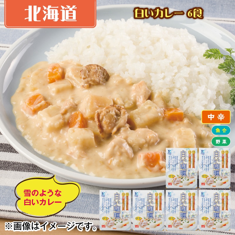 白いカレー 6食 送料込み