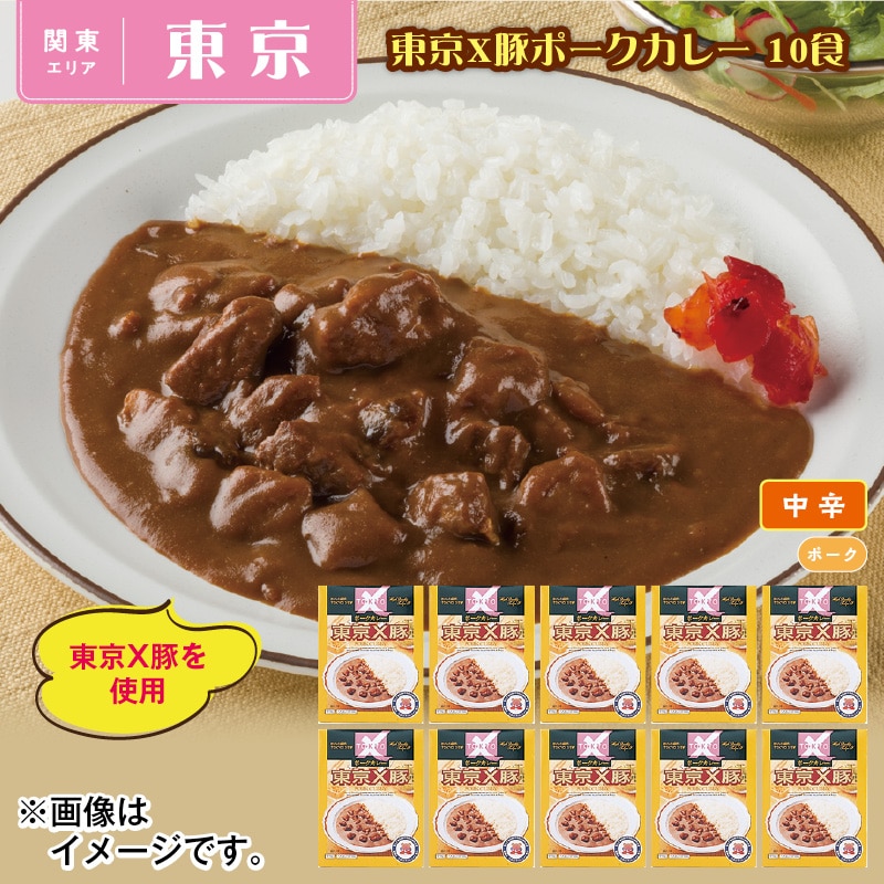 東京Ｘ豚ポークカレー 10食 送料込み