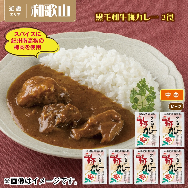 黒毛和牛梅カレー 6食 送料込み