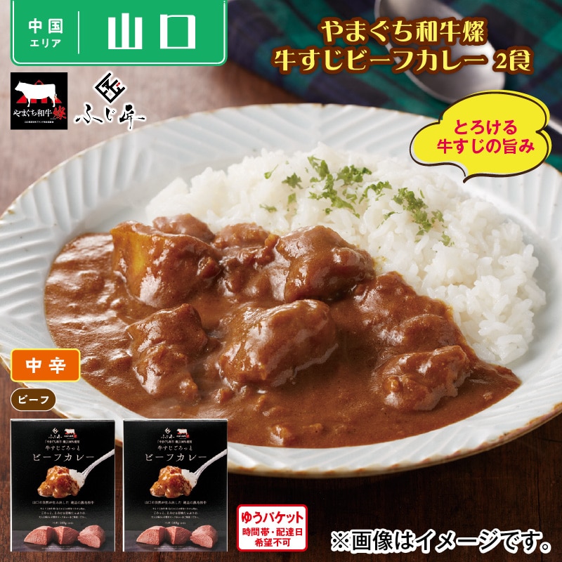 やまぐち和牛燦 牛すじビーフカレー 2食 送料込み