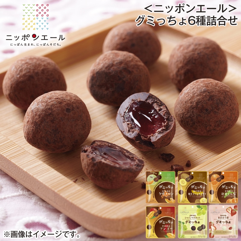 ＜ニッポンエール＞グミっちょ6種詰合せ 送料込み バレンタイン