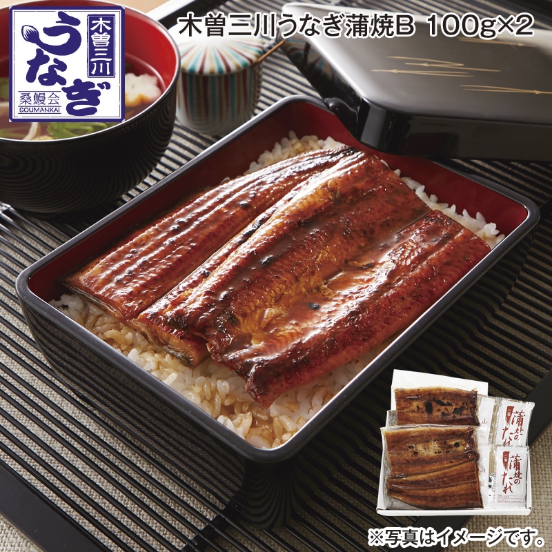 木曽三川うなぎ蒲焼Ｂ 100ｇ×2 送料込み