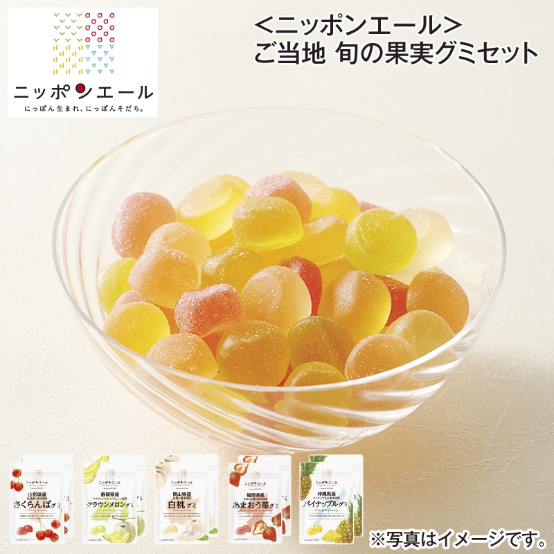 ＜ニッポンエール＞ご当地 旬の果実グミセット 送料込み