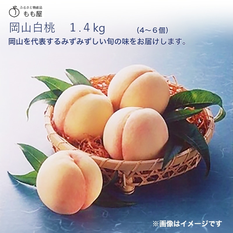 岡山白桃 1．4ｋｇ 送料込み