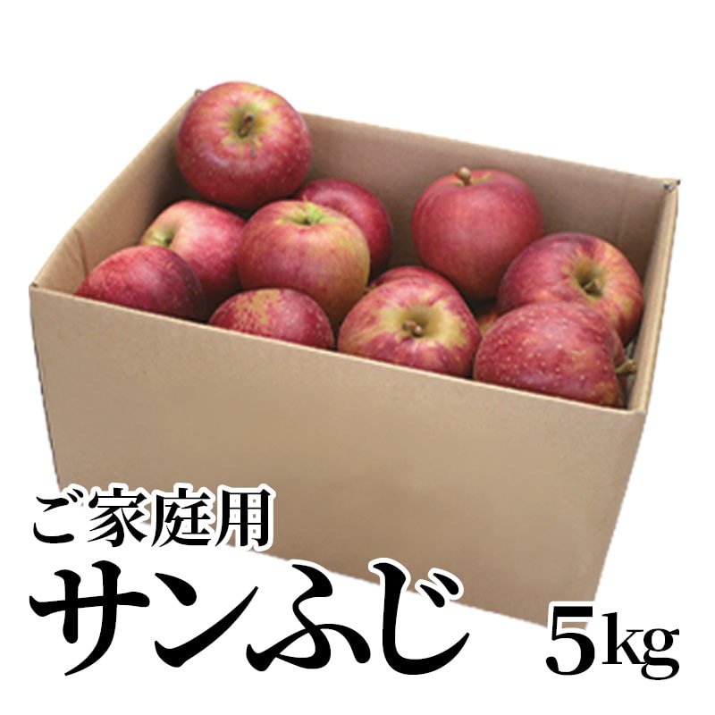 ご家庭用サンふじ 5ｋｇ 送料込み
