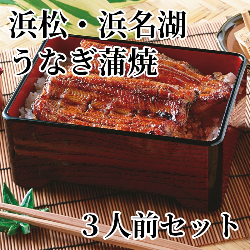 浜松・浜名湖うなぎ蒲焼 3人前セット 送料込み