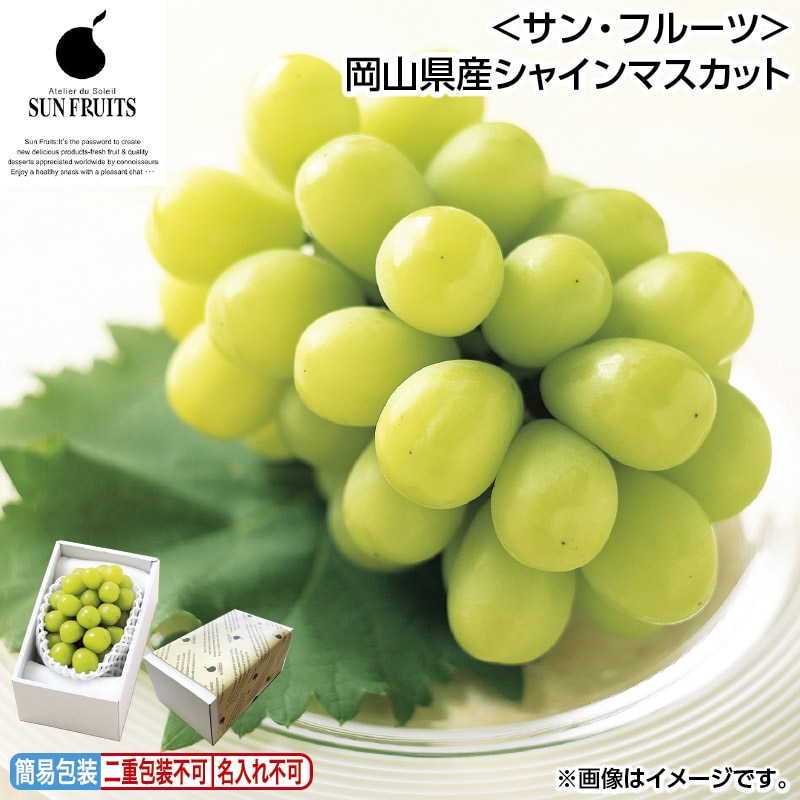 お中元 ＜サン・フルーツ＞岡山県産シャインマスカット 御中元 夏ギフト ギフト 贈答 送料込み