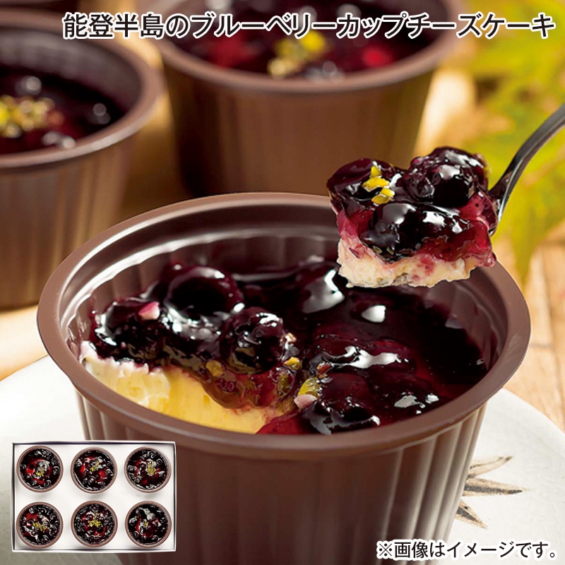 お中元 能登半島のブルーベリーカップチーズケーキ 御中元 夏ギフト ギフト 贈答 プレゼント 送料込み