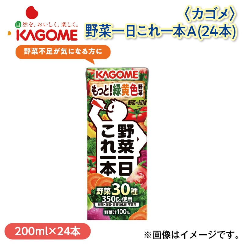 ＜カゴメ＞野菜一日これ一本Ａ（24本） 送料込み