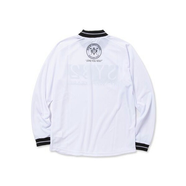 SY32 by SWEET YEARS 長袖 SYG モックネックシャツ メンズ SYG-22SP012 ロングスリーブT トップス ゴルフウェア 春夏モデル 春夏ウェア エスワイサーティトゥ ホワイト Mサイズ