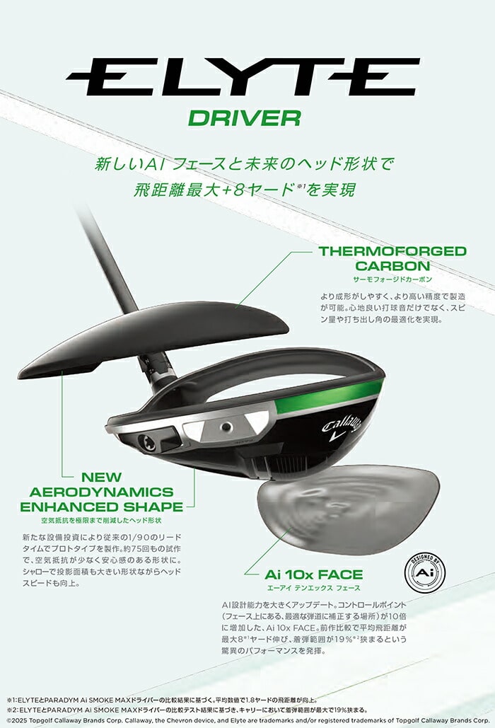 キャロウェイ ELYTE エリート ドライバー Diamana BB 53 カーボンシャフト 2025年モデル Diamana_BB53(S) 10.5度