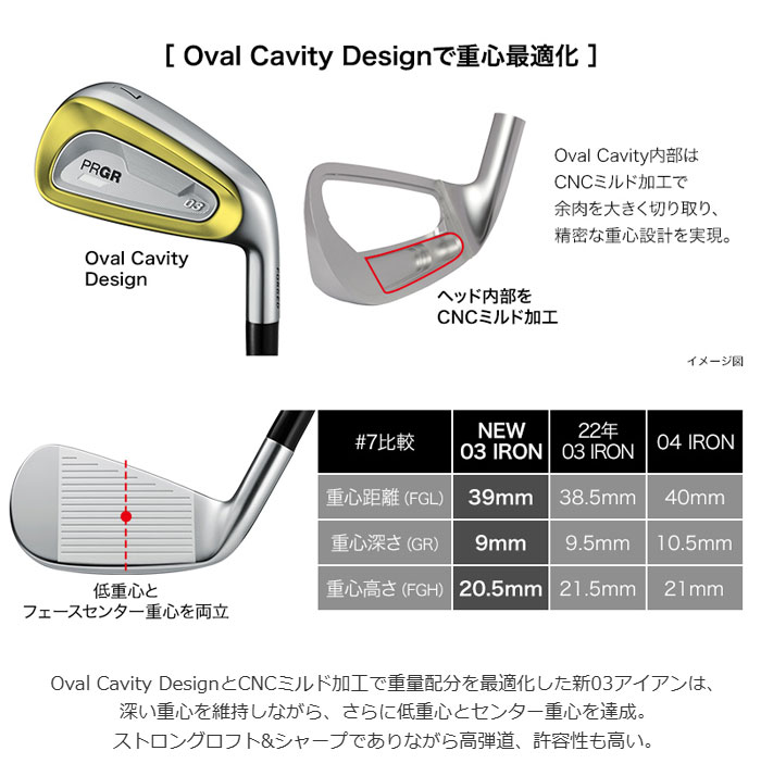 プロギア 03 アイアン 5本セット #7-#9、P、A Diamana M FOR PRGR オリジナルカーボンシャフト 2025年モデル PRGR ゼロ サン ゴルフクラブ メンズ 右利き M-43 (S) #7-#9、P、A