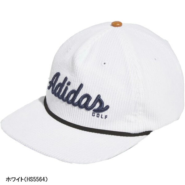 アディダス ゴルフ ゴルフキャップ コーデュロイ レザー 5パネル ロープハット メンズ EEU85 HS5564 ヘッドウェア 帽子 ゴルフウェア adid