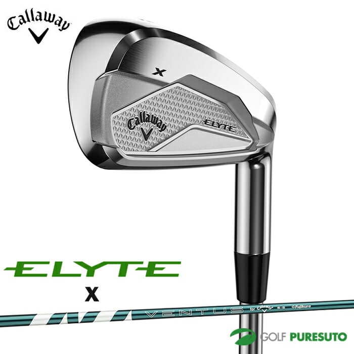 キャロウェイ ELYTE エリート X アイアン 単品(I#5、AW、GW、SW)VENTUS GREEN 50 for Callaway(R)カーボンシャフト 2025年モデル