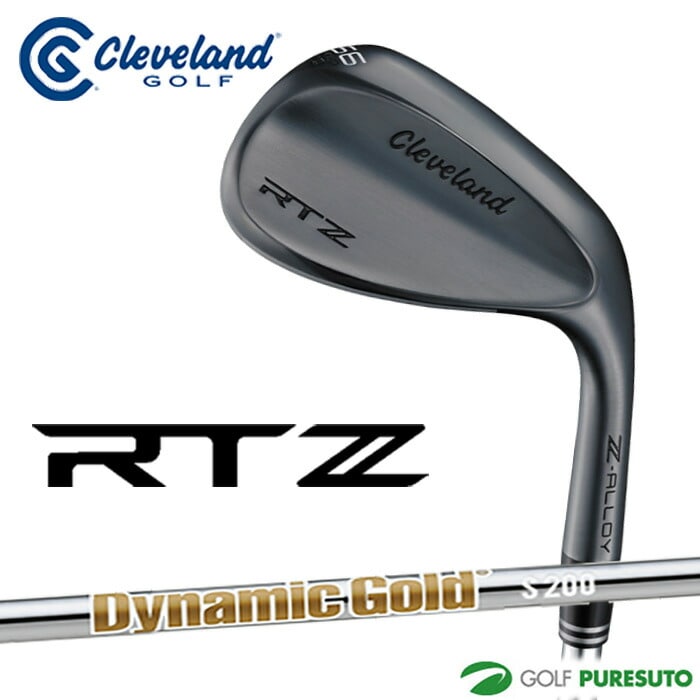 クリーブランド RTZ ブラックサテン ウェッジ Dynamic Gold スチールシャフト[日本仕様 日本正規品][cleveland]