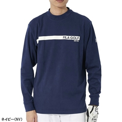 フィラ ゴルフ 長袖 モックネックシャツ 両面起毛 メンズ 783-512 トップス ゴルフウェア 2023年秋冬モデル FILA GOLF 783512 秋冬ウェア UVカット 保温