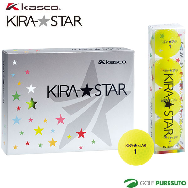 キャスコ KIRA★STAR ゴルフボール 1ダース(12球入) キラスター Kasco