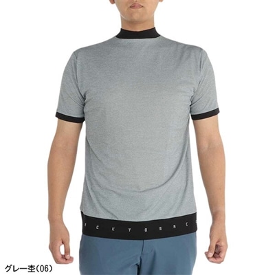 ミズノ ゴルフ 半袖 モックネックシャツ ドライエアロフローメッシュ メンズ E2MAB011 トップス ゴルフウェア 2024年春夏モデル 春夏ウェア Mizuno Golf