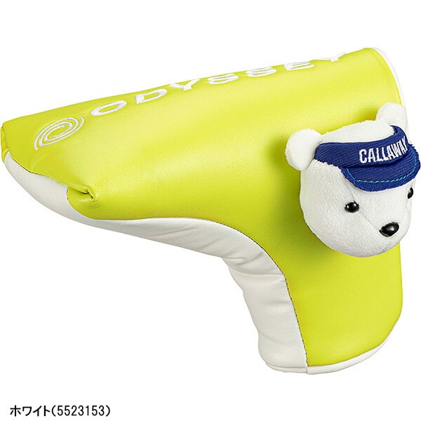 オデッセイ パターカバー ベア ブレード FW 23 JM ブレード型 5523153 ヘッドカバー 2023年秋冬モデル ベアー 限定品 ODYSSEY