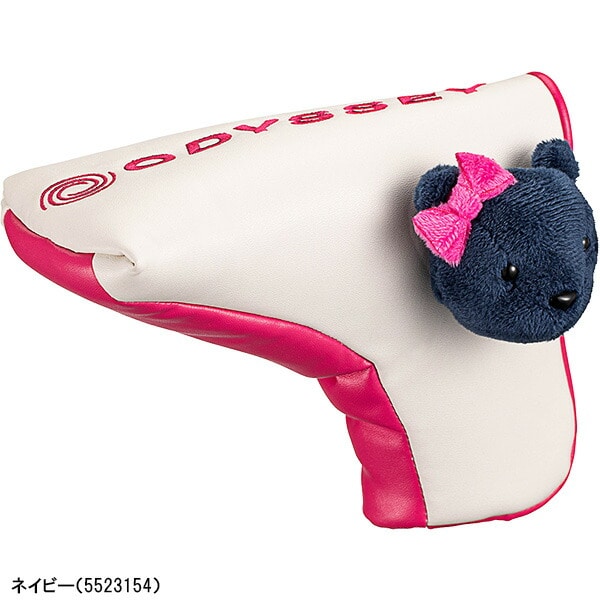 オデッセイ パターカバー ベア ブレード FW 23 JM ブレード型 5523154 ヘッドカバー 2023年秋冬モデル ベアー 限定品 ODYSSEY