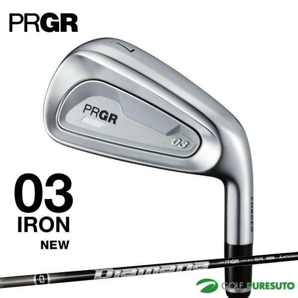 プロギア 03 アイアン 単品 #5、#6、G Diamana M FOR PRGR オリジナルカーボンシャフト 2025年モデル PRGR ゼロ サン ゴルフクラブ メンズ 右利き