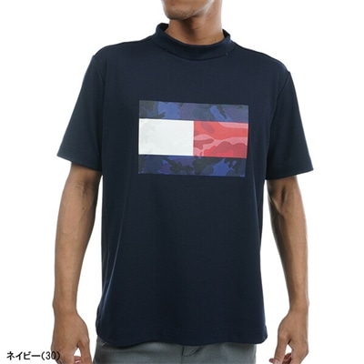 トミーヒルフィガーゴルフ 半袖 モックネック ウェア ラベンダー LL