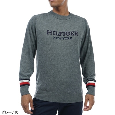 トミー ヒルフィガー ゴルフ 長袖 裏地付き モックネックセーター ニット メンズ THMA382 ゴルフウェア