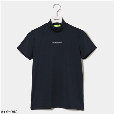 レディース ビバハート ゴルフ 高機能ベア天 半袖 モックネック 012-21344 ゴルフウェア トップス 2024年春夏モデル VIVA HEART