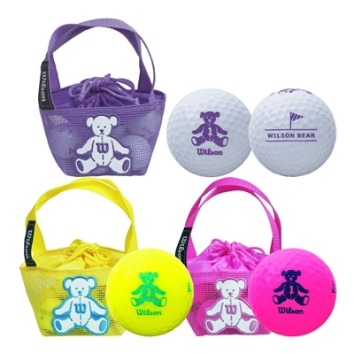 【レディース】ウィルソン ベアー 4 ゴルフボール ネット 8球入り