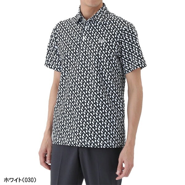 ニューバランス ゴルフ 半袖 ポロシャツ ロゴジオメトリック柄 カラーシャツ メンズ 012-5268001 2025年秋冬モデル New Balance Golf 秋冬ウェア 春夏ウェア トップス ゴルフウェア