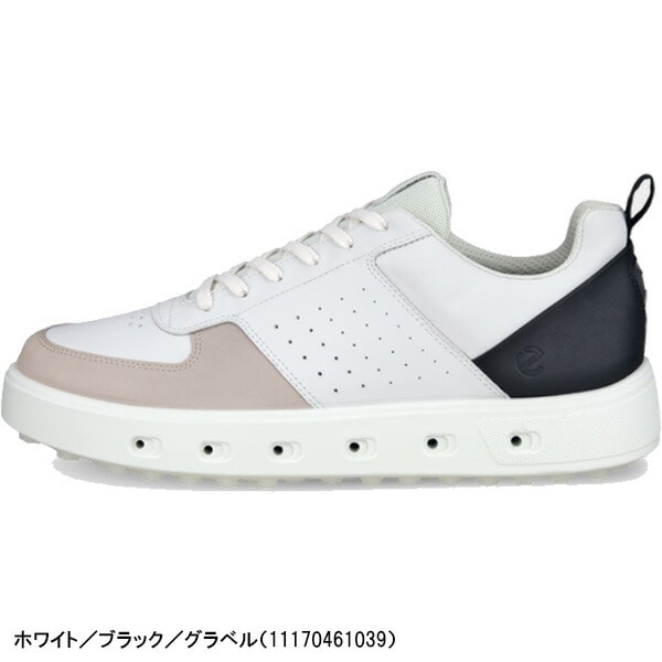 エコー ゴルフシューズ メンズ ゴルフ ストリート 720 11170401007 11170451121 11170461039 ECCO MEN'S GOLF STREET 720 スパイクレス GORE-TEX搭載 紐タイプ シューレース 39(24.5cm) ホワイト(11170401007)